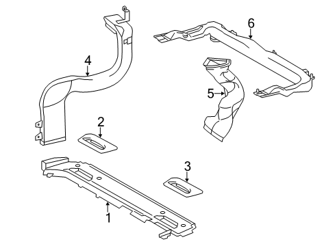 2013 Toyota Sienna Ducts Vent Grille Diagram for 87180-08010-B0