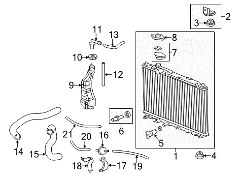 2013 Acura ILX Automatic Transmission Strainer Assembly (Atf) Diagram for 25420-RXH-003