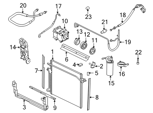 2007 Ford Ranger Switches & Sensors Tube Assembly Diagram for AL5Z-19867-A