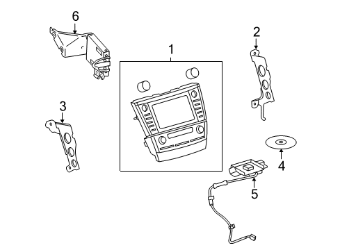 2012 Toyota Venza Navigation System Receiver Diagram for 86180-0T010