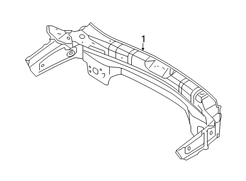 2013 Hyundai Santa Fe Sport Rear Body Panel Assembly-Back Diagram for 65910-2W000