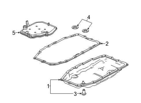 2021 Chevrolet Camaro Automatic Transmission Torque Converter Diagram for 24288828