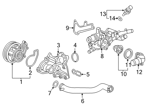 2016 Honda Civic Powertrain Control Case Complete, Thermo Diagram for 19320-59B-000