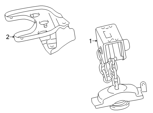 2017 Lexus GX460 Spare Tire Carrier Carrier Assembly, Spare Diagram for 51900-60333