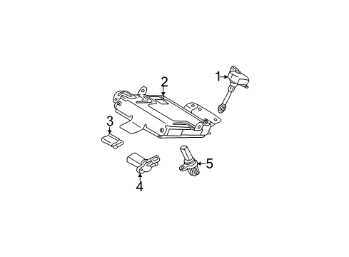 2004 Nissan Altima Powertrain Control Engine Control Module Diagram for 23710-9J378