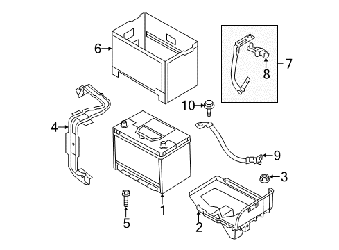 2013 Hyundai Genesis Coupe Battery Wiring Assembly-Engine Ground Diagram for 91880-2M251