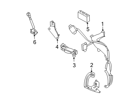 2009 Nissan Versa Communication System Components Bracket Diagram for 25233-EM30B