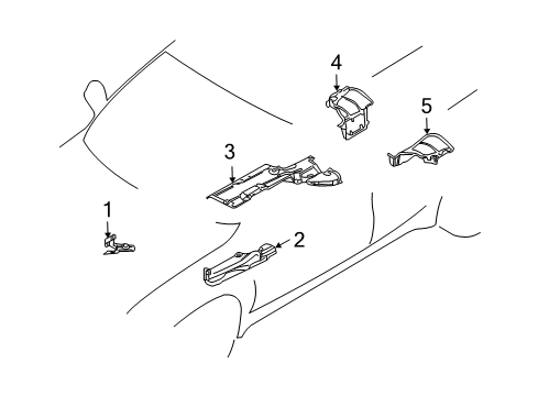 2004 BMW X5 Heat Shields Heat Insulation, Engine Support, Right Diagram for 51488402424