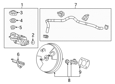 2015 Honda CR-V Hydraulic System Tube Assy, Master Diagram for 46402-T1W-A01