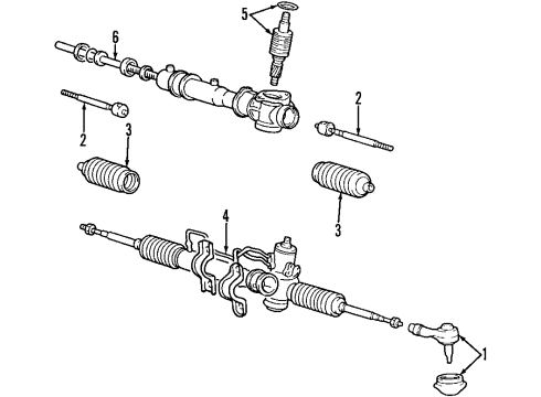 2015 Hyundai Tucson Steering Column & Wheel, Steering Gear & Linkage Bellows-Steering Gear Box Diagram for 57740-2S000