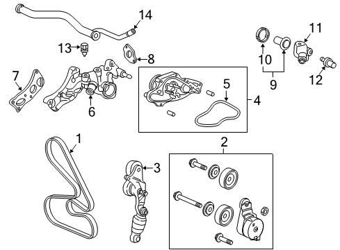 2005 Honda Odyssey Powertrain Control Ecu Diagram for 37820-RGM-A65