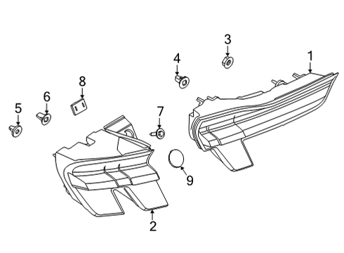 2021 Ford Mustang Mach-E Tail Lamps Tail Lamp Plug Diagram for -W718319-S300