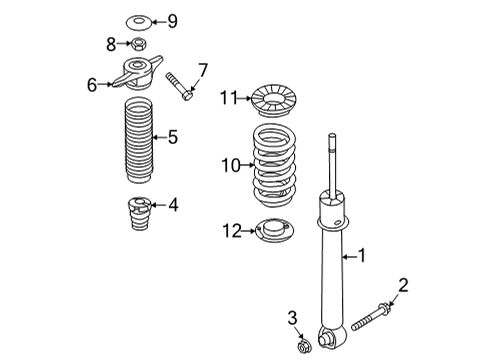 2022 Kia Sorento Shocks & Components - Rear Cover-Insulator Dust Diagram for 55339-C5000