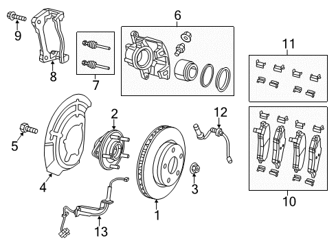 2014 Jeep Cherokee Anti-Lock Brakes Anti-Lock Brake System Module Diagram for 68225333AD