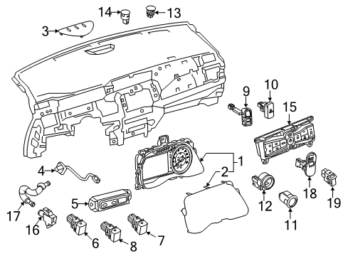 2021 Nissan LEAF Headlamps Headlamp Assembly-Driver Side Diagram for 26060-5SA0A