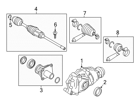 2016 BMW 750i xDrive Carrier & Front Axles Front Right Cv Axle Assembly Diagram for 31608657290