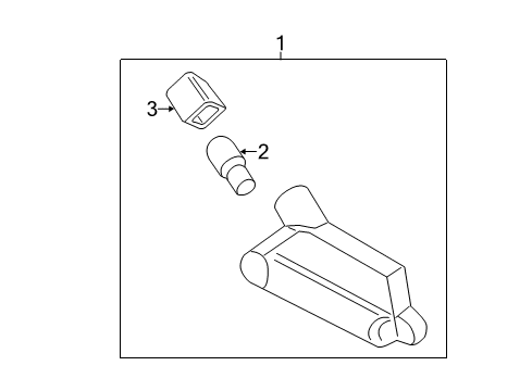 2016 Hyundai Elantra GT License Lamps Lamp Assembly-License Plate, LH Diagram for 92501-1H500