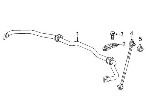 2020 Honda Civic Stabilizer Bar & Components - Front Bolt, Flange 10X25 Diagram for 90169-TBA-A00