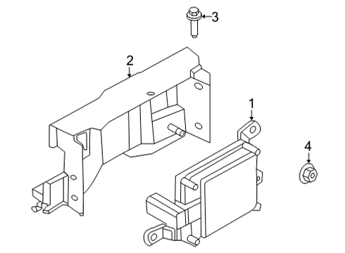 2022 Nissan Frontier Electrical Components - Front Bumper SENSOR ASSY-DISTANCE Diagram for 28438-9BU2A