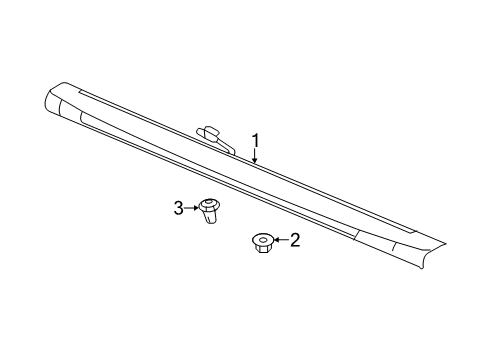 2015 Honda CR-Z High Mount Lamps Light Assy. Diagram for 34270-SZT-J02