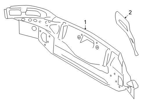 2009 BMW Z4 Rear Body Rear Lights Cup, Left Diagram for 41217225015