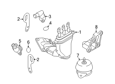 2012 Nissan Leaf Electrical Components Inlet - Water Diagram for 290Y5-3NA0A