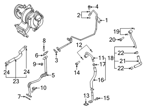 2022 Hyundai Santa Fe Hoses & Pipes Hose Assembly-BREATHER Diagram for 267102S301