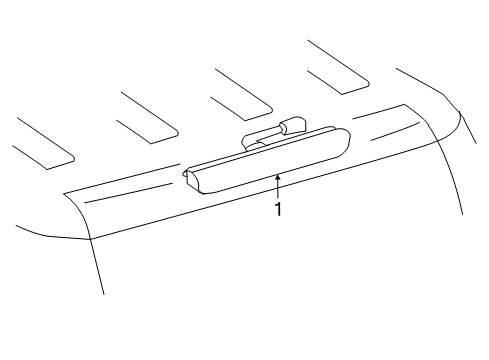 2012 Toyota FJ Cruiser High Mount Lamps High Mount Lamp Diagram for 81570-35092