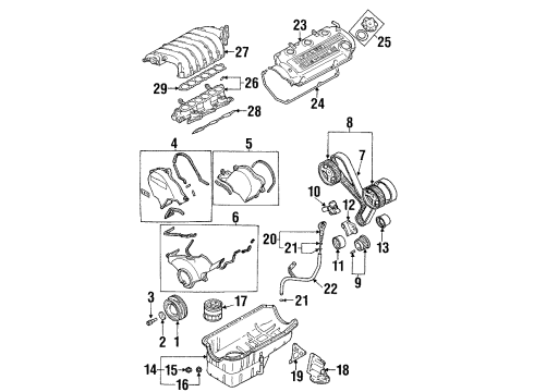 1997 Dodge Stratus Intake Manifold Gasket-Int MANIF To Cylinder Head Diagram for 4667539