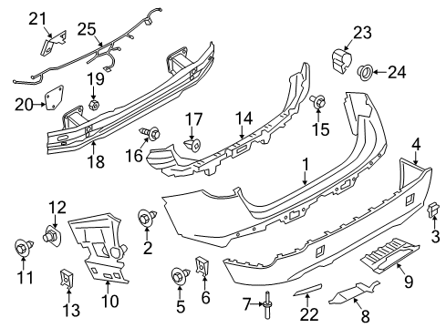 2013 BMW X1 Parking Aid Towing Hinge, Left Diagram for 51127303815