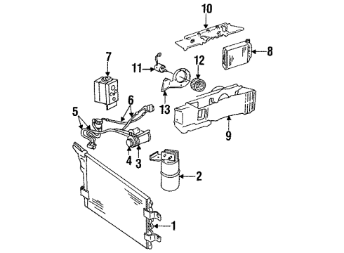 1986 Dodge Ramcharger Air Conditioner DRIER-R-134A Compatible Diagram for 4798591AB