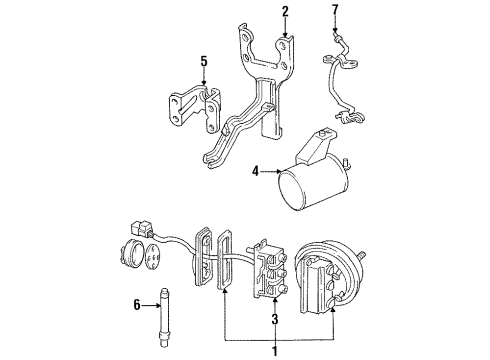 1991 Honda Accord Cruise Control System Box Assembly, Fuse Diagram for 38200-SM4-A01