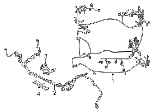 2016 Lexus GS F Wiring Harness Wire, Engine Room Main Diagram for 82111-3AZ30