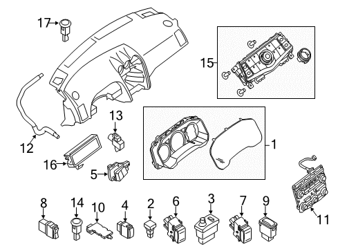 2010 Nissan Maxima Switches Switch Assembly - Vehicle Dynamics Control Diagram for 25145-JA01A