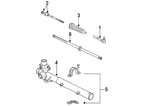 2017 Chevrolet Spark Steering Column & Wheel, Steering Gear & Linkage Steering Column Diagram for 42542212