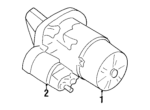 1995 Nissan Sentra Starter Motor Assembly-Starter REMAN Diagram for 2330M-0M200RW