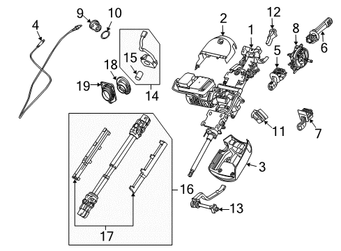 2003 BMW Z4 Shroud, Switches & Levers Trim Panel, Upper Part Diagram for 32316762198