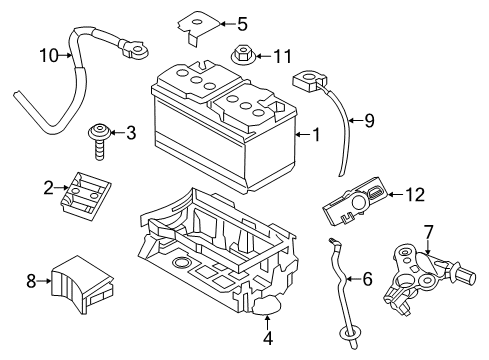 2012 Dodge Charger Battery Sensor-Battery Diagram for 4692269AI