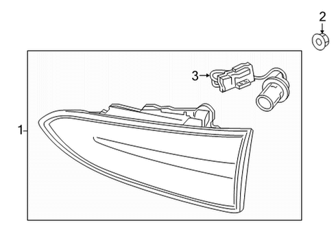 2022 Hyundai Santa Fe Tail Lamps Lamp Assembly-Rear Comb Inside, LH Diagram for 92403-S2600