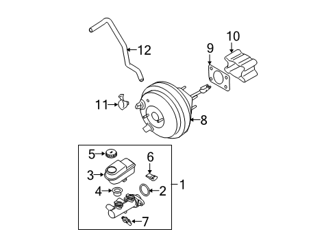 2008 Nissan Titan Dash Panel Components Sensor Assembly HYPOID Pressure Diagram for 47240-3X00A