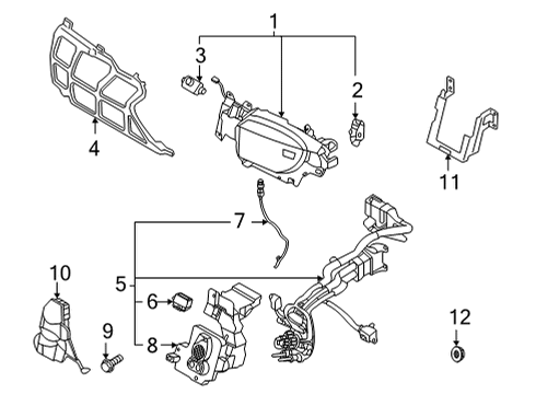 2022 Hyundai Kona Electric Bumper & Components - Front Lamp Assembly Diagram for 863C7-K4000