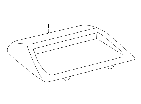 2012 Lexus HS250h High Mount Lamps Lamp Set, Stop Center Diagram for 81006-75020-A1