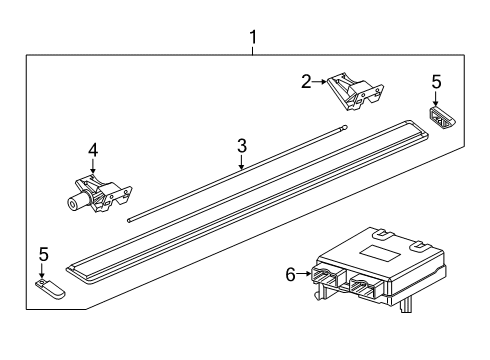 2020 Ram 2500 Running Board Board-Power Diagram for 68361654AA