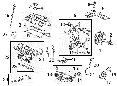 2016 Honda CR-V Throttle Body Throttle Body Diagram for 16400-5A2-A02