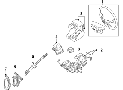2020 Lexus RX350 Steering Column & Wheel, Steering Gear & Linkage Computer Assembly, Power Diagram for 89650-0E360