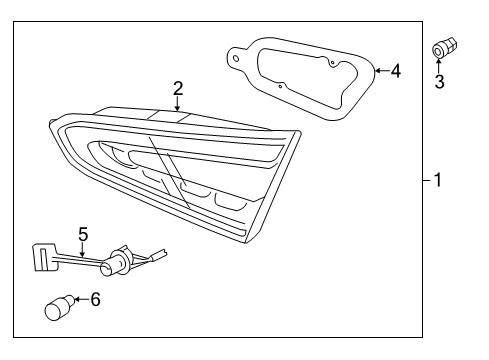 2018 Kia Forte Backup Lamps Lamp Assembly-Rear Combination Diagram for 92404B0730