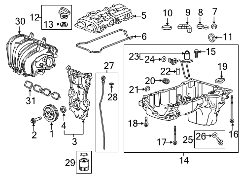 2016 GMC Canyon Senders Module Bolt Diagram for 11588725