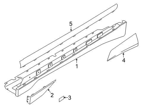 2021 BMW i3 Exterior Trim - Pillars Stone Chip Left Diagram for 51757387539