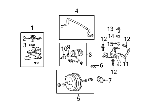 1997 Acura RL Hydraulic System Power Assembly, Master (8"+9") Diagram for 46400-SZ3-A02