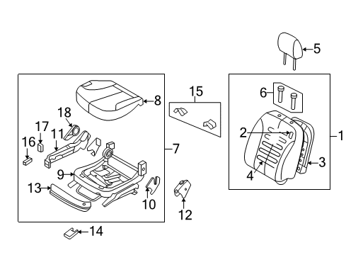 2006 Kia Optima Power Seats Switch Assembly-Power Front Diagram for 885213K102